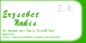 erzsebet makis business card
